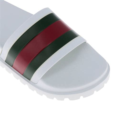 gucci sandals white|white gucci sandals men.